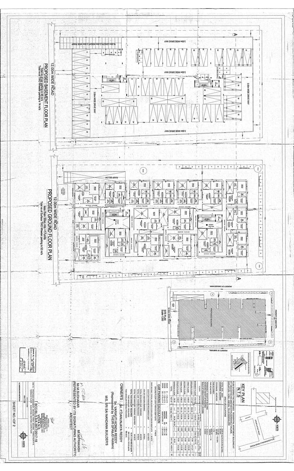 Sri Nandana Galaxy: Approved Layout Plan (filed with Karnataka RERA)
