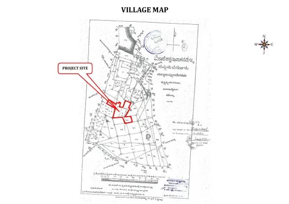 Adarsh Tropica: Village map demarcation of the proposed site.pdf (filed with Karnataka RERA)