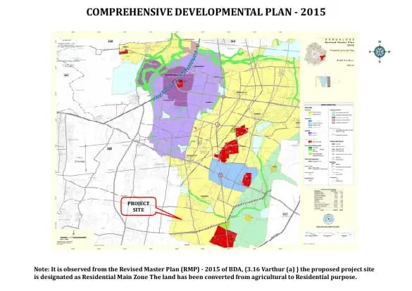 Adarsh Tropica: CDP Plan demarcation of the proposed site.pdf (filed with Karnataka RERA)