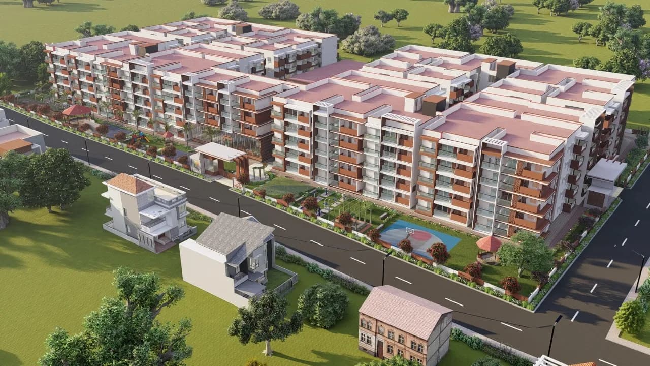 Aryan Krishnaa Divine: Site photo filed with Karnataka RERA