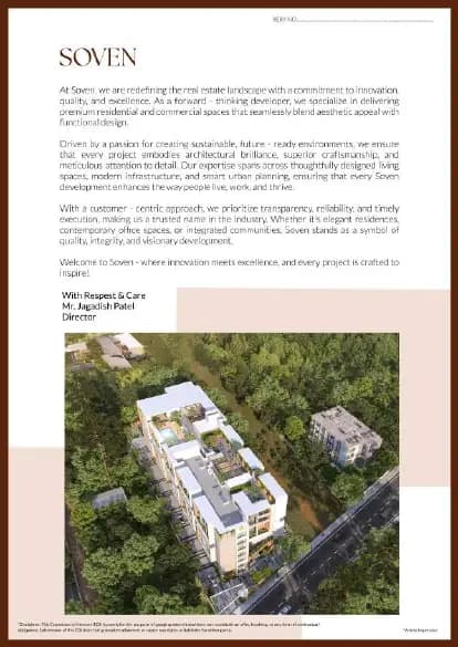 Soven Sachi: Brochure, page 3 (filed with Karnataka RERA)