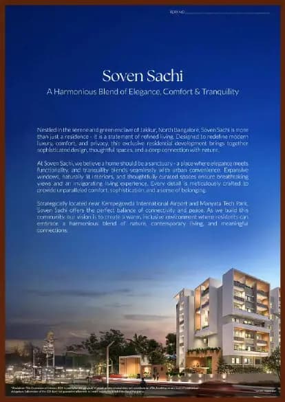 Soven Sachi: Brochure, page 4 (filed with Karnataka RERA)