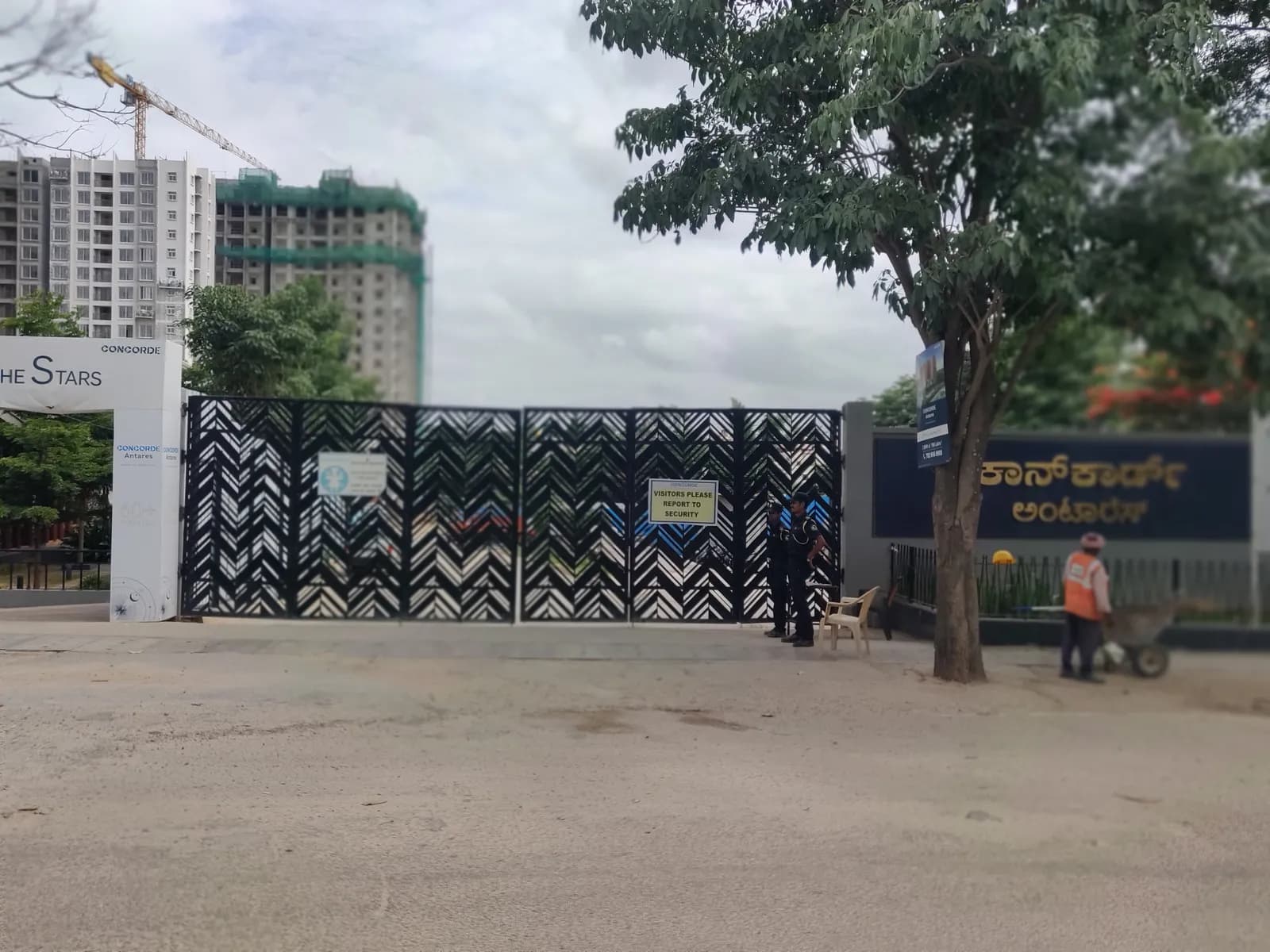Concorde Antares: Site photo filed with Karnataka RERA