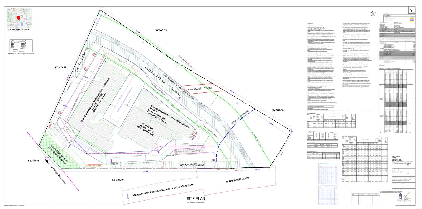 Casagrand Flamingo: Approved Building/Plotting Plan, page 1 (filed with Karnataka RERA)