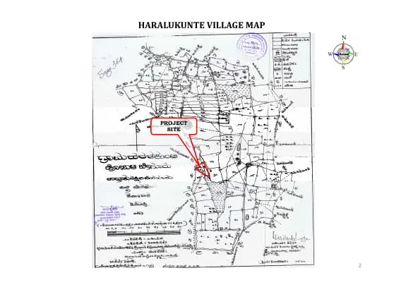 Casagrand Flamingo: Village Map Demarcation.pdf (filed with Karnataka RERA)