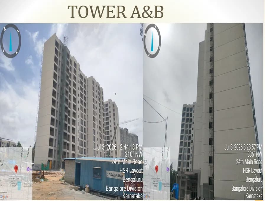 Casagrand Flamingo: Site photo filed with Karnataka RERA