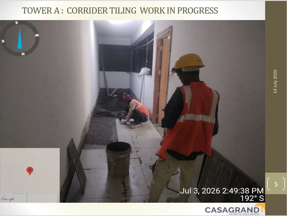 Casagrand Flamingo: Site photo filed with Karnataka RERA