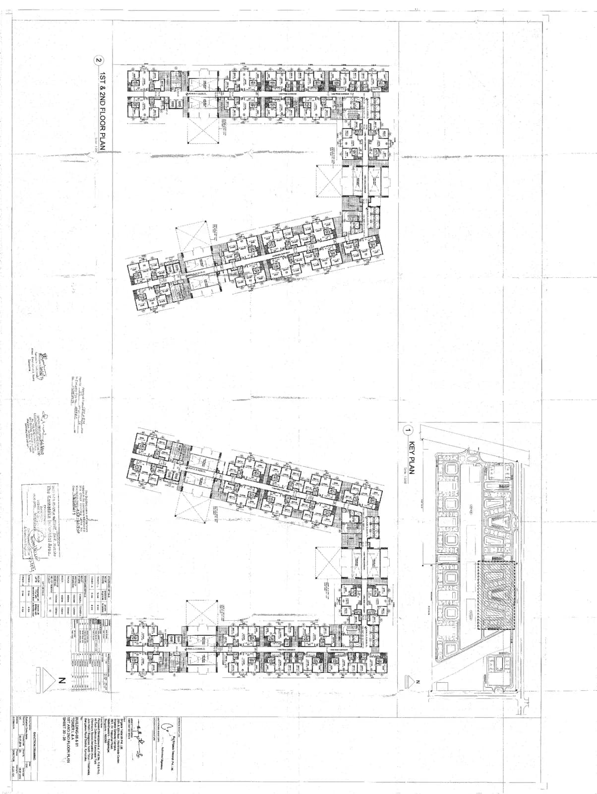 Aurum at Brigade El Dorado: Typical Floor Plans, page 1 (filed with Karnataka RERA)