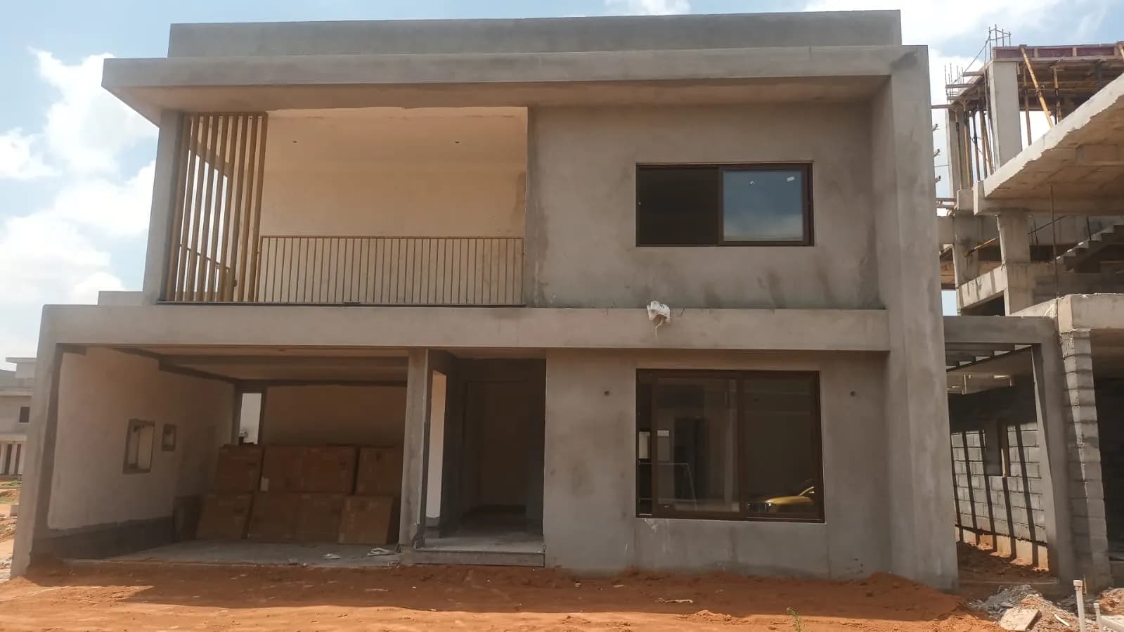 Adarsh Welkin Park Villas: Site photo filed with Karnataka RERA
