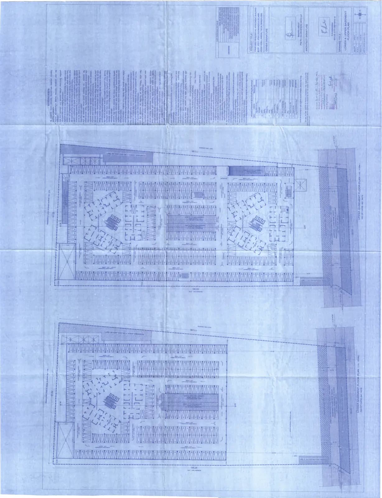 Mahendra Arto Helix: Upper and Lower Floor Plan (filed with Karnataka RERA)