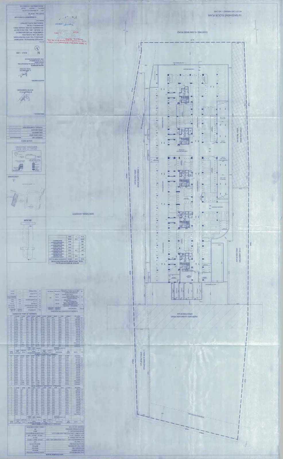 MVN Aero One: 03 1st Basement Floor Plan (filed with Karnataka RERA)