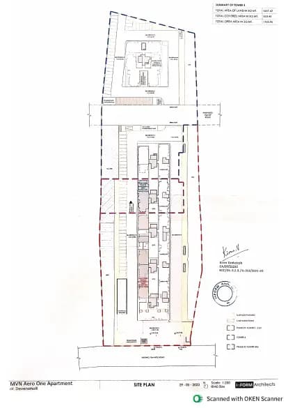 MVN Aero One: Existing Layout Plan (filed with Karnataka RERA)