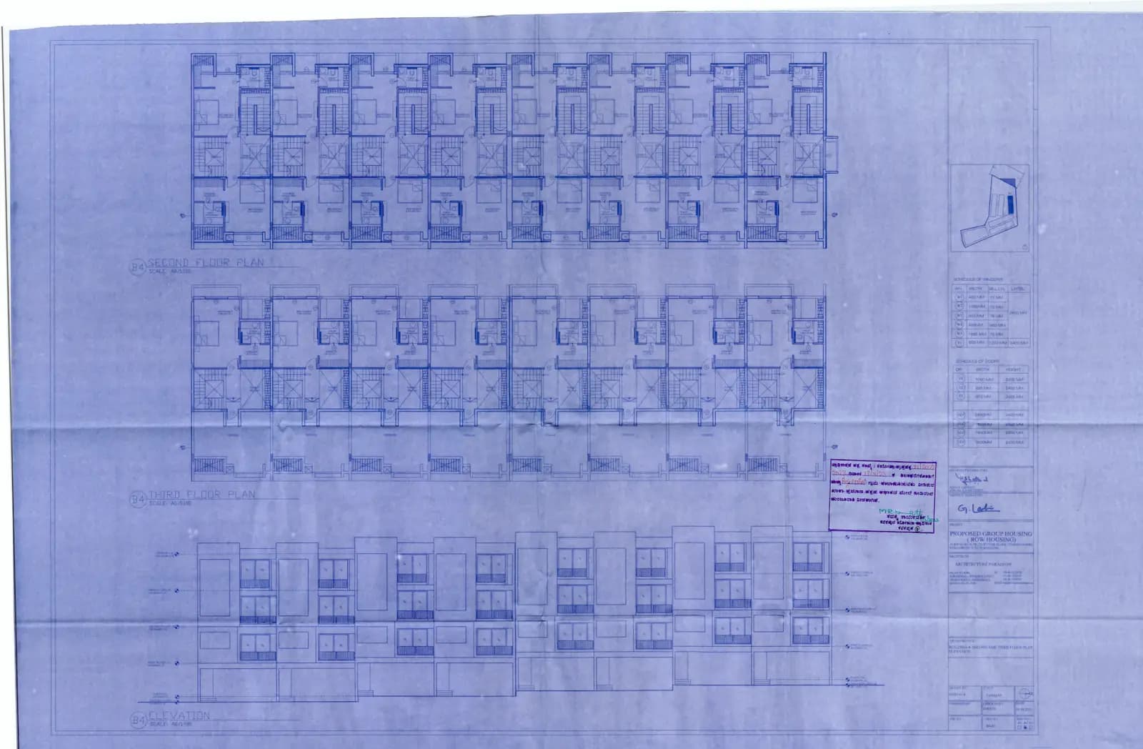 GRC Saffron Skies: Building 4 - Second and Third Floor Plan Elevation.pdf (filed with Karnataka RERA)