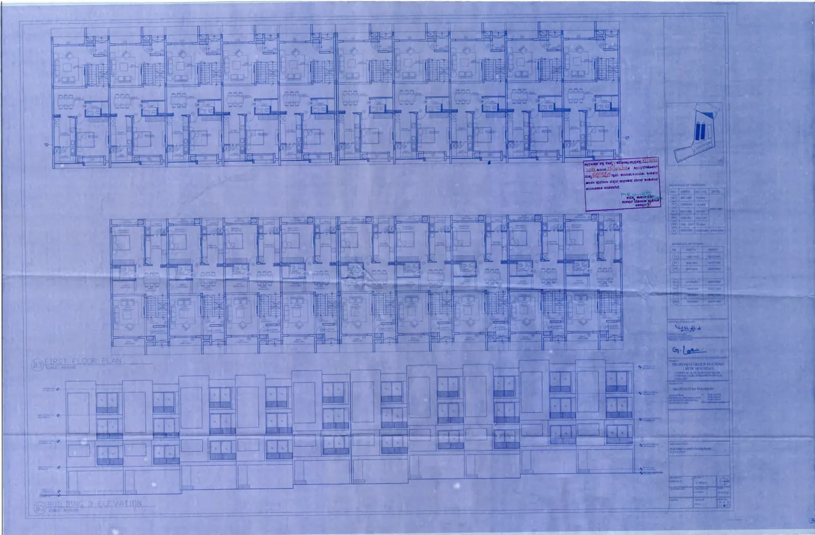 GRC Saffron Skies: Building 3 - First Floor Plan Elevation.pdf (filed with Karnataka RERA)