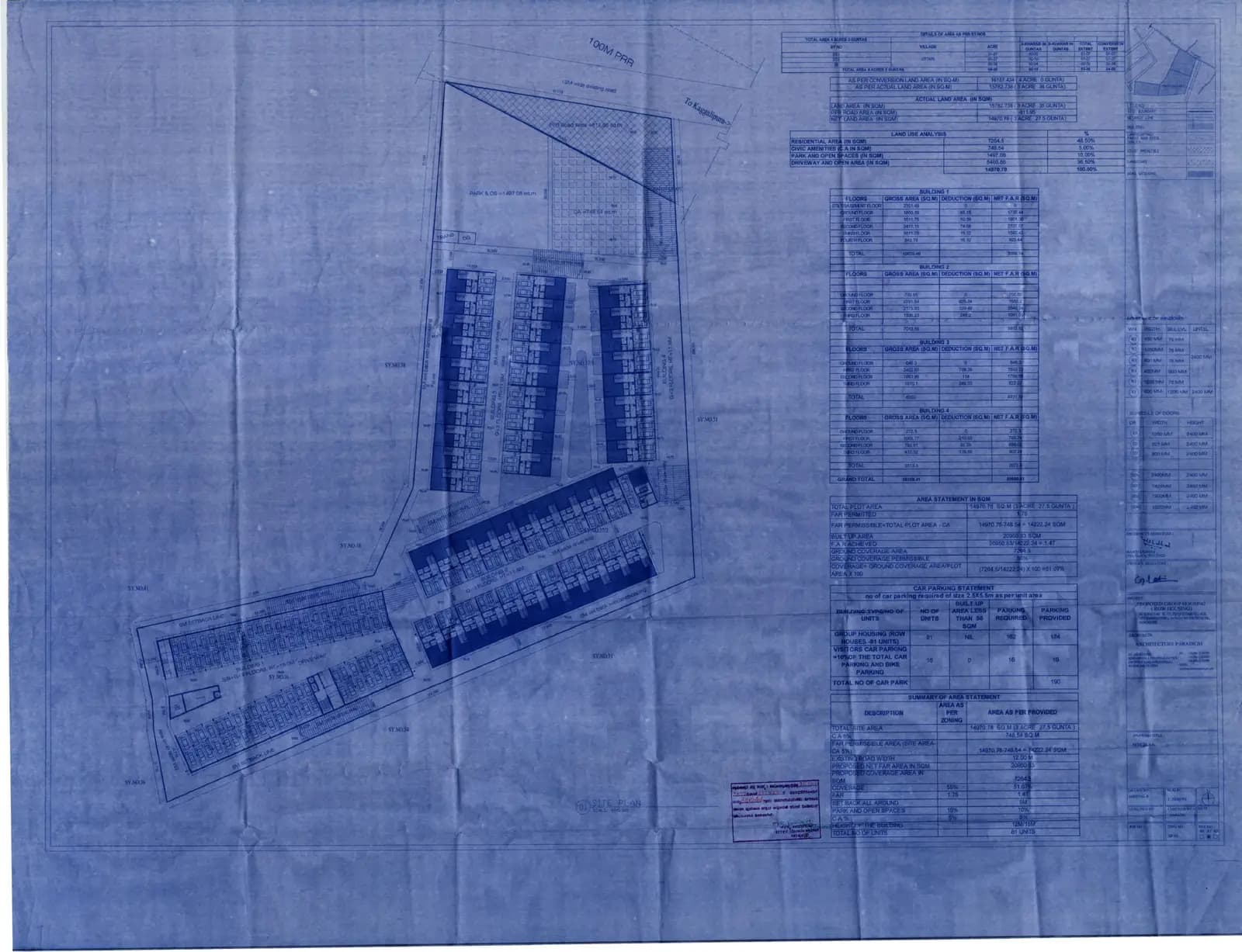 GRC Saffron Skies: Approved Layout Plan (filed with Karnataka RERA)