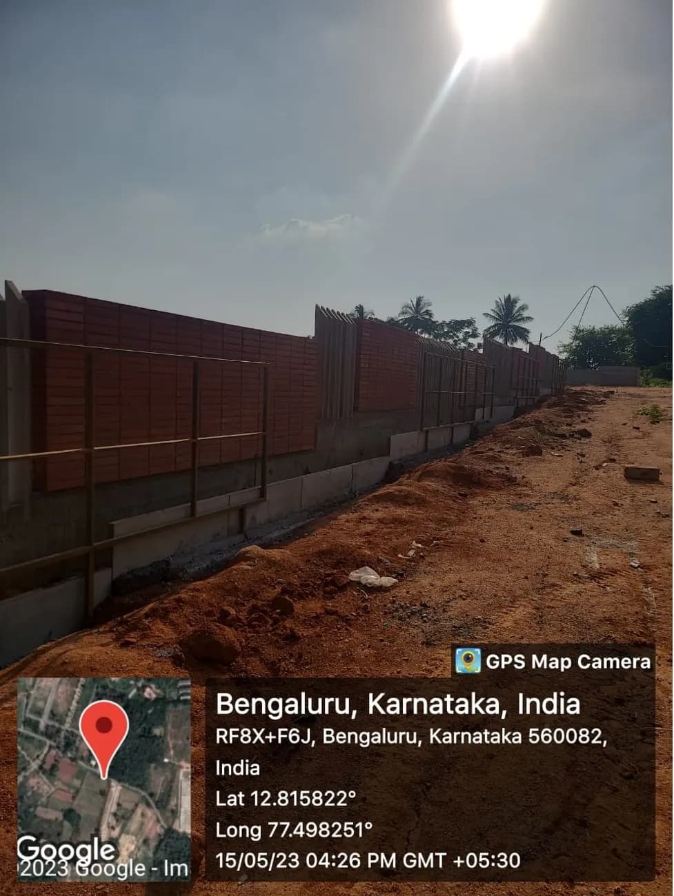 GRC Saffron Skies: Site photo filed with Karnataka RERA