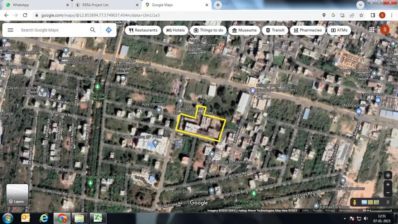 Oceanus White Meadows: Location Demarcation.jpg (filed with Karnataka RERA)
