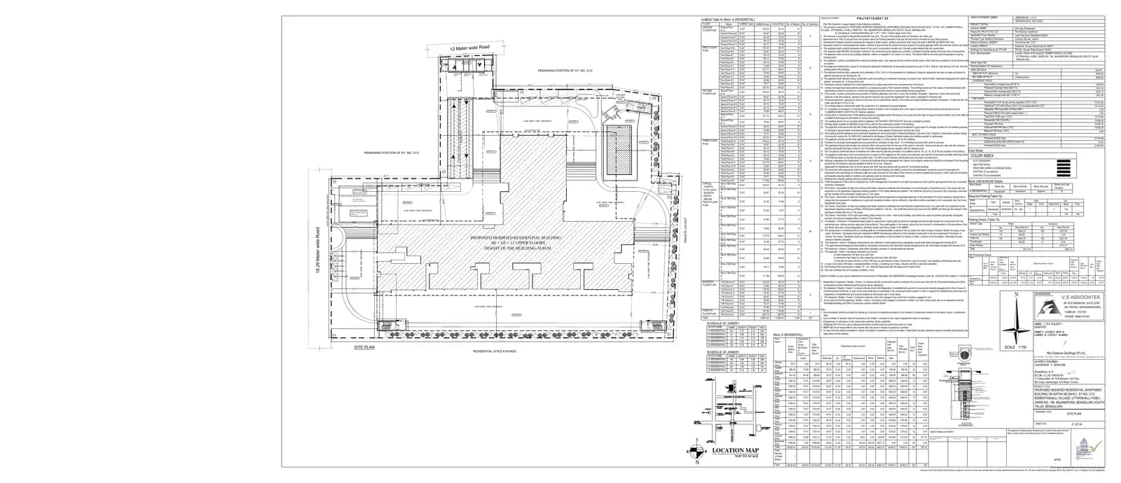 Oceanus White Meadows: Approved Layout Plan (filed with Karnataka RERA)