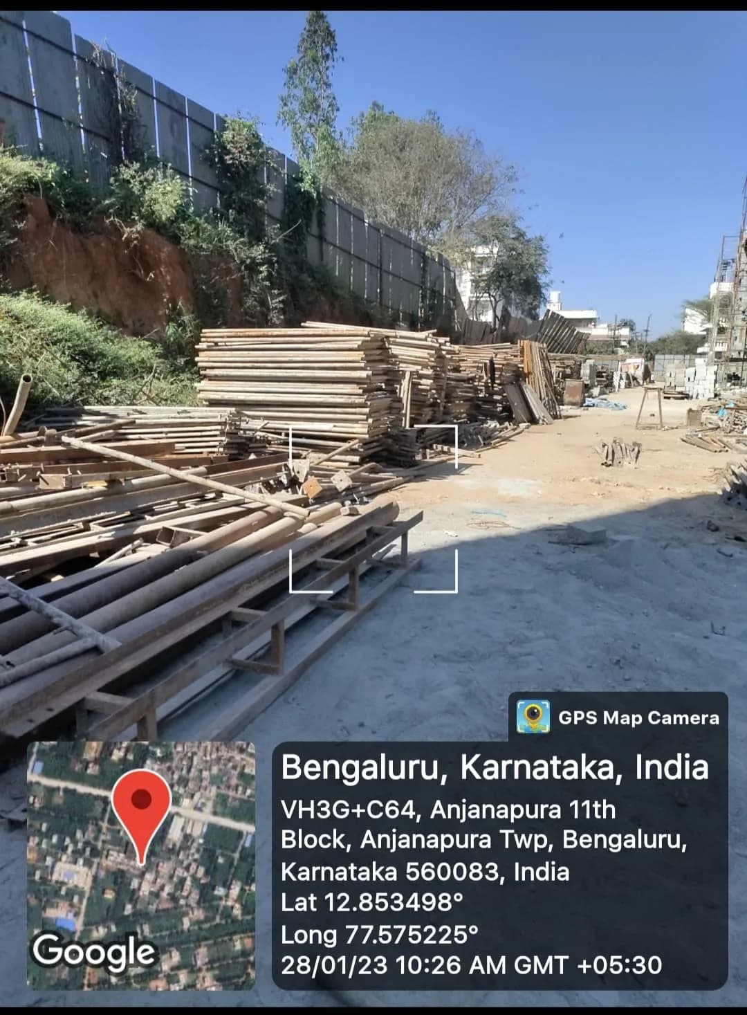 Oceanus White Meadows: Site photo filed with Karnataka RERA