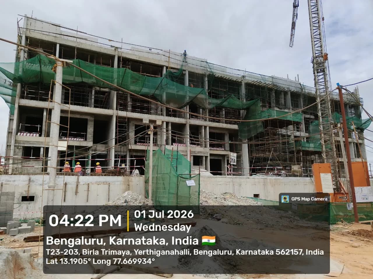 Birla Trimaya-Phase-I: Site photo filed with Karnataka RERA