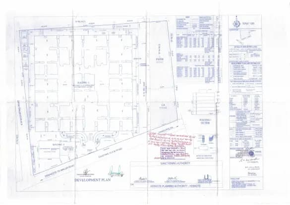 Adarsh Paradise: Existing Layout Plan (filed with Karnataka RERA)