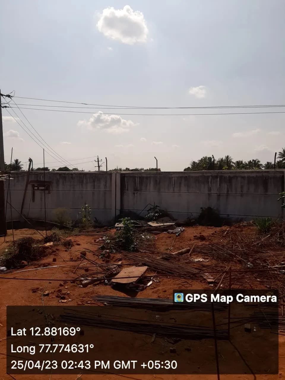 Aban Dazzle: Site photo filed with Karnataka RERA