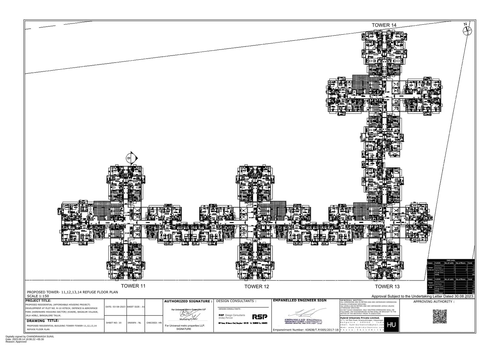 Soul@Godrej Ananda: Refuge Floor Plan T11-14 (filed with Karnataka RERA)
