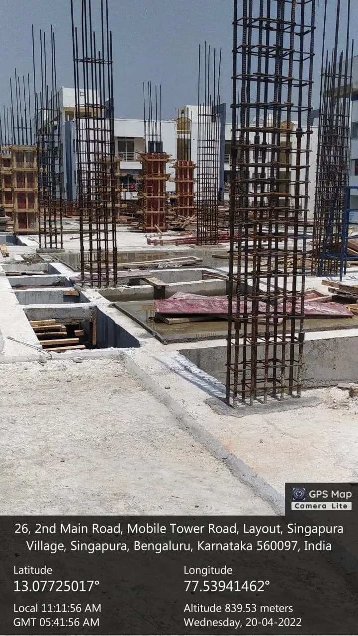 The Pinnacle: Site photo filed with Karnataka RERA