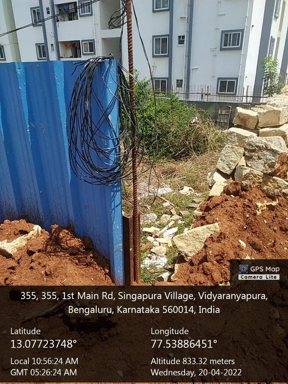 The Pinnacle: Site photo filed with Karnataka RERA