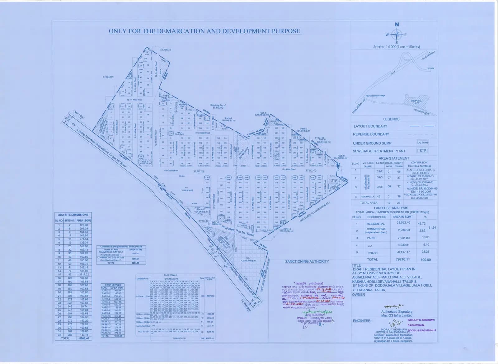 Ekta Elements: Approved Plan (filed with Karnataka RERA)