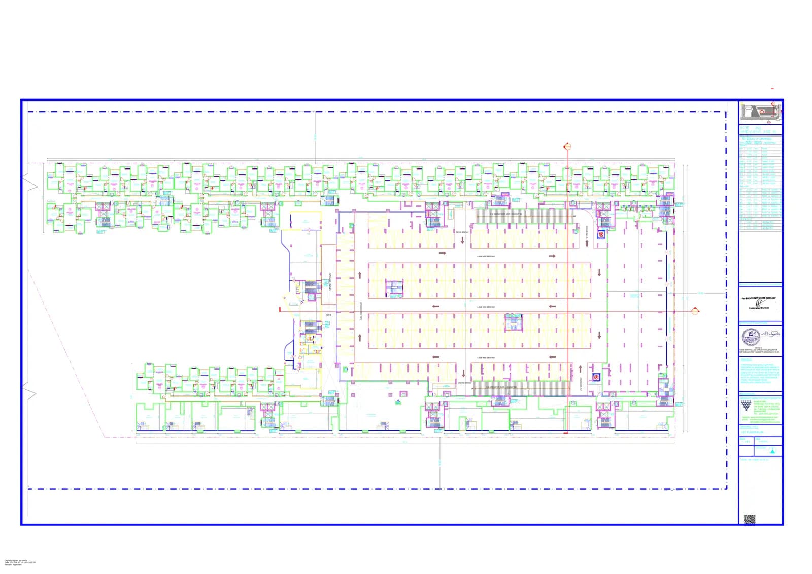 Provident Ecopolitan: 1st floor plan (filed with Karnataka RERA)