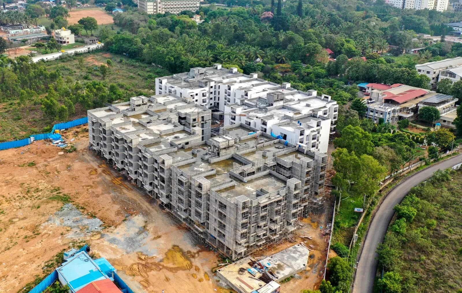 Abhee Siliconshine: Site photo filed with Karnataka RERA