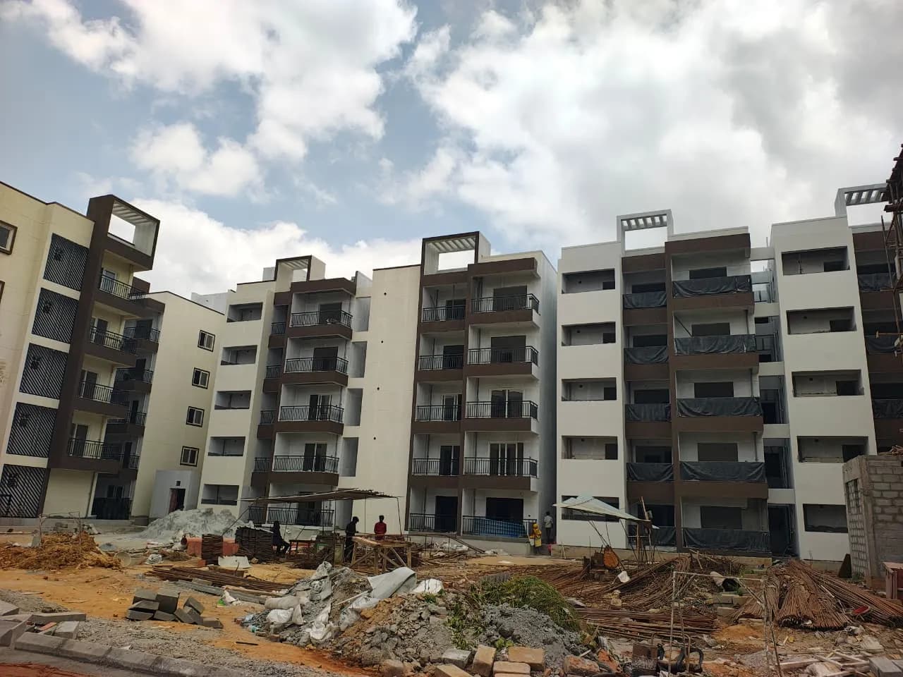 Abhee Siliconshine: Site photo filed with Karnataka RERA