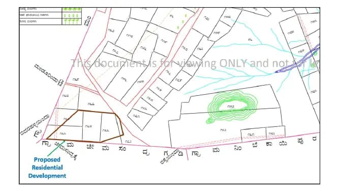 Brigade Calista: Village Map Demarcation Proposed Site.pdf (filed with Karnataka RERA)