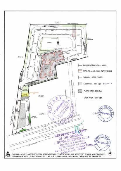 Raheja Vivarea: 12 20230822 SO 12 Phase wise demarcation (filed with Karnataka RERA)