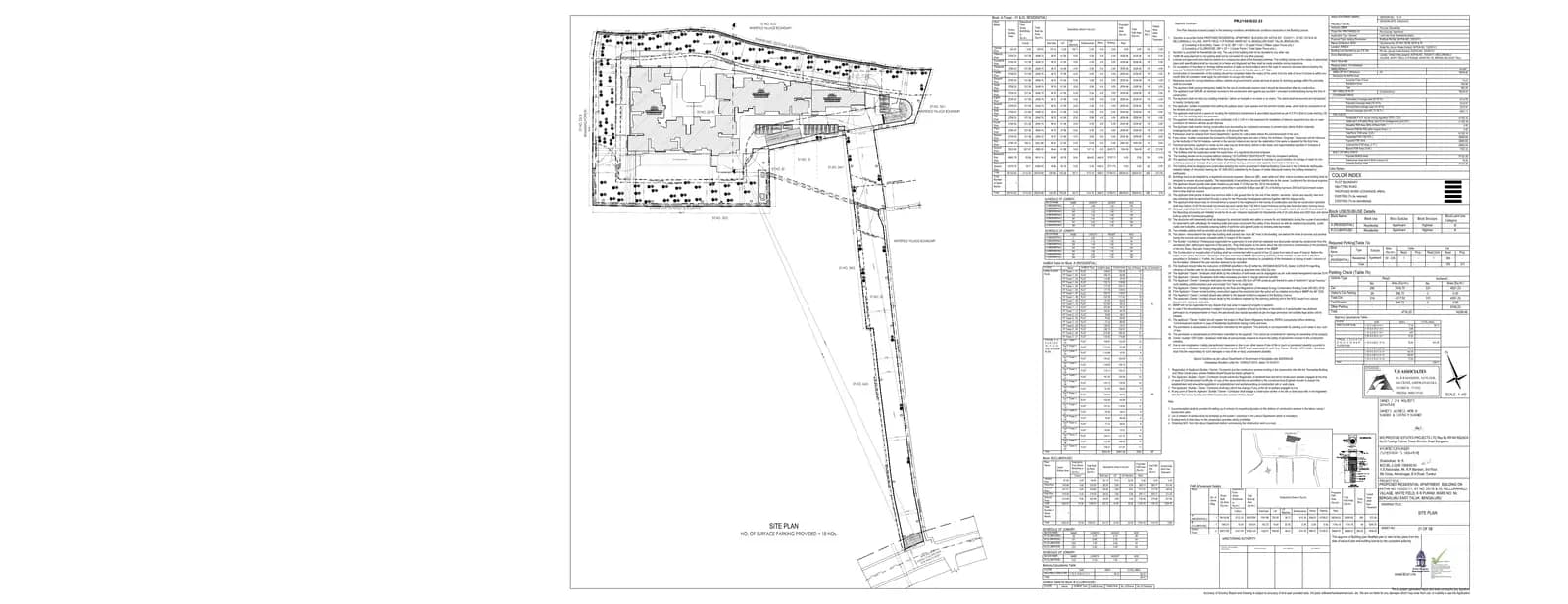 Prestige Glenbrook: Area Development Plan Of Project Area, page 1 (filed with Karnataka RERA)
