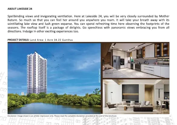 Lakeside 24: Brochure, page 2 (filed with Karnataka RERA)