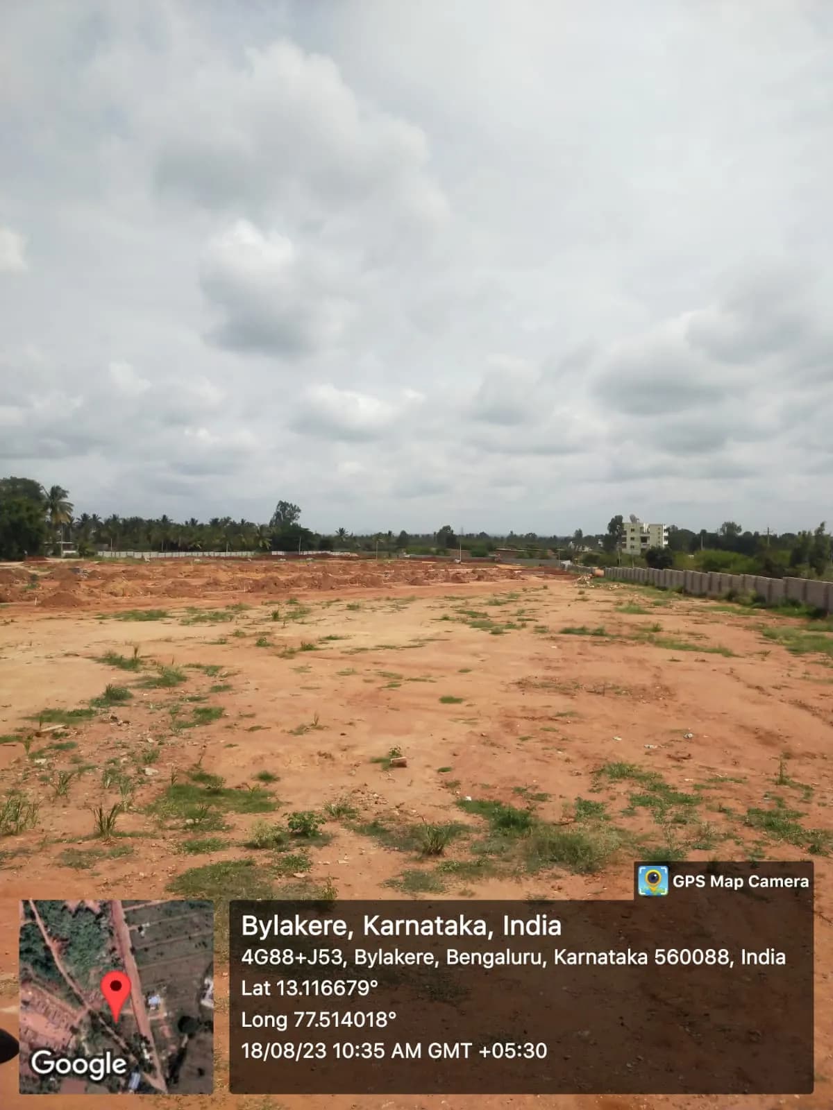 Earthis Akash: Site photo filed with Karnataka RERA