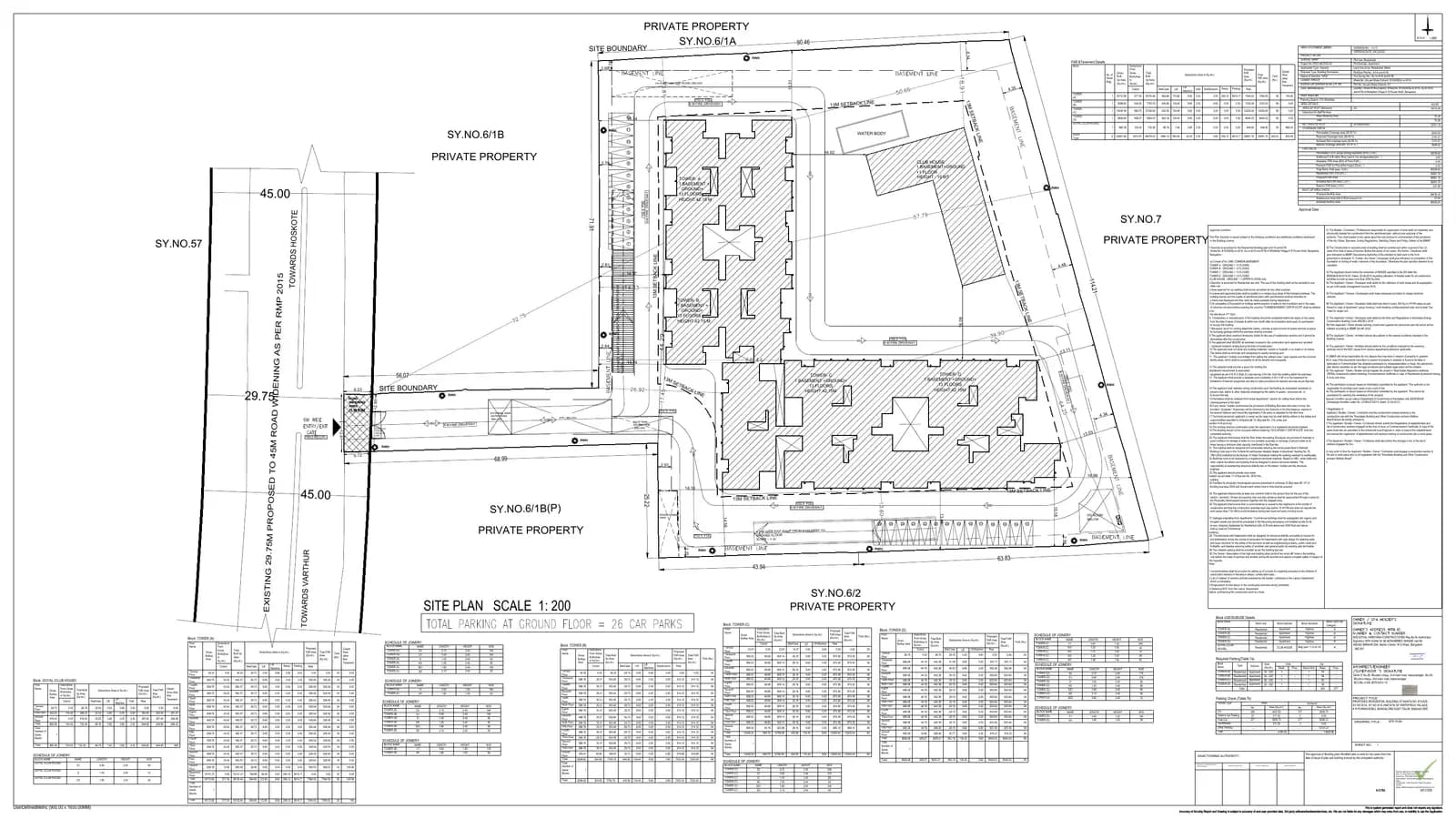 Orchid Platinum: Approved Layout Plan (filed with Karnataka RERA)
