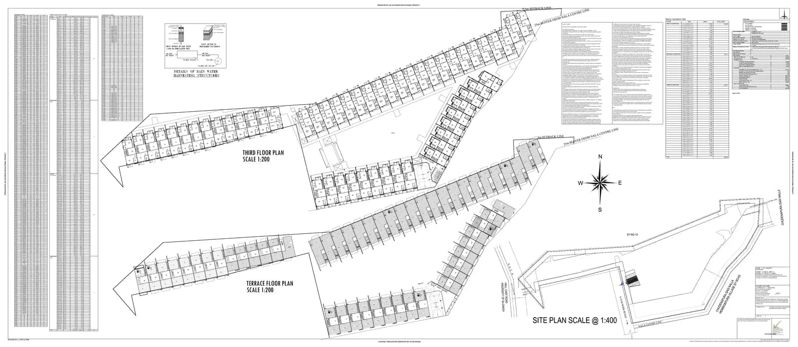 Gravity Aranya: 9 Third floor and terrace floor plan (filed with Karnataka RERA)