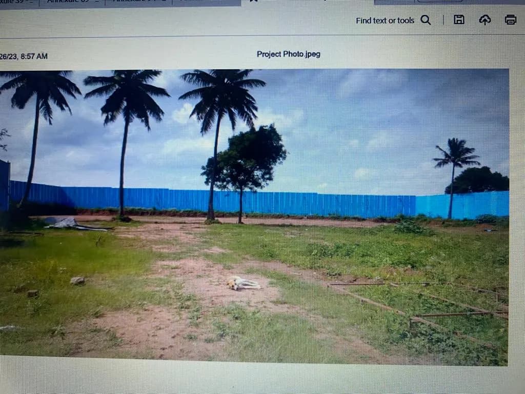 Aiikya Village Sarjapur: Site photo filed with Karnataka RERA