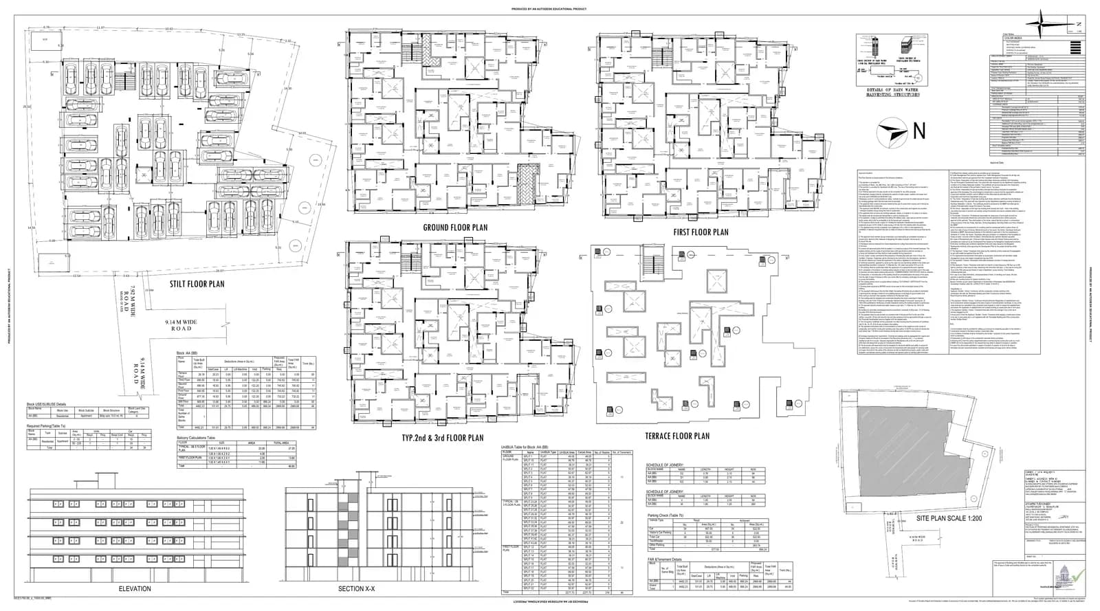 Supreme Symphony: Existing Layout Plan (filed with Karnataka RERA)