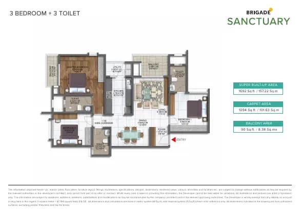 Brigade Sanctuary: Brochure, page 2 (filed with Karnataka RERA)