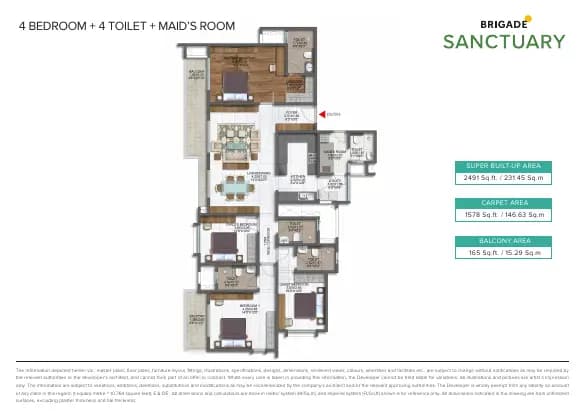 Brigade Sanctuary: Brochure, page 3 (filed with Karnataka RERA)