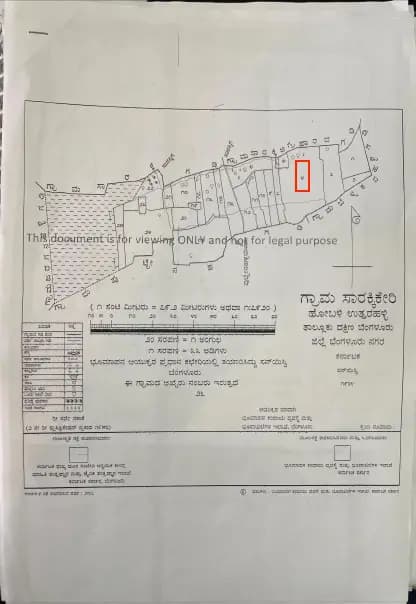 MGR Windsor Gardens: Village Map Demarcation.pdf (filed with Karnataka RERA)