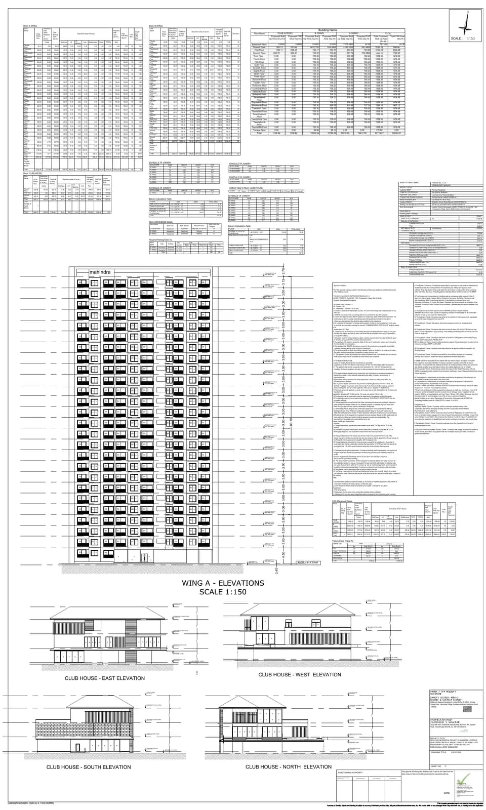 Mahindra Zen: 12 Elevations (filed with Karnataka RERA)