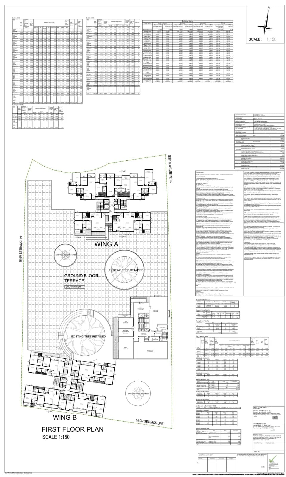 Mahindra Zen: 12 First Floor Plan (filed with Karnataka RERA)