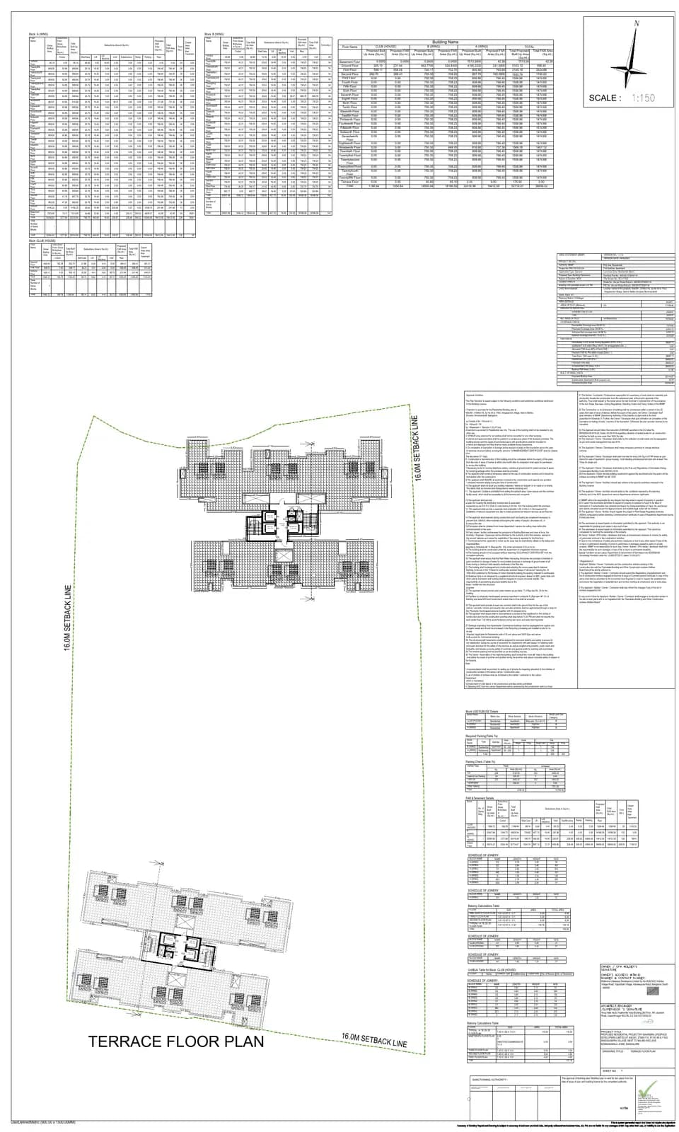Mahindra Zen: 12 Terrace Floor Plan (filed with Karnataka RERA)