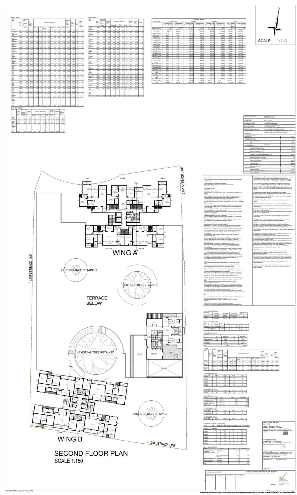 Mahindra Zen: 12 Second Floor Plan (filed with Karnataka RERA)