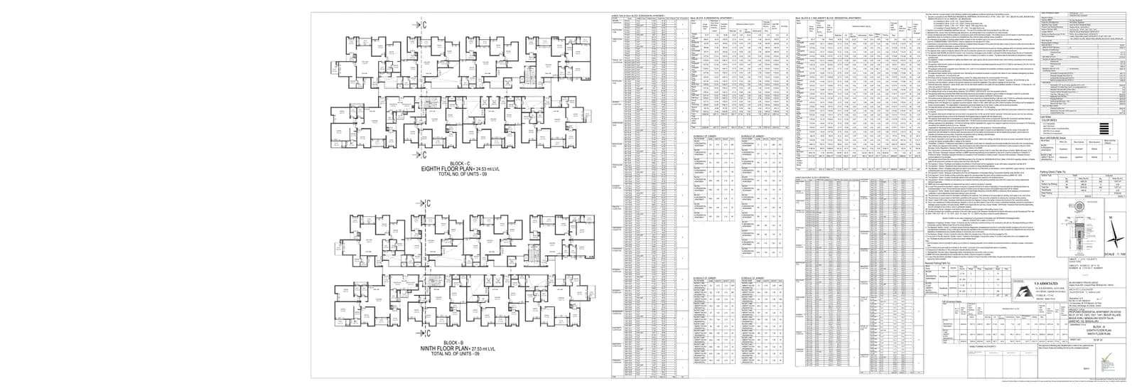 Assetz Canvas & Cove 2.0: Annexure 4 - Block B - from 8th to Terrace Floor Plan, page 1 (filed with Karnataka RERA)